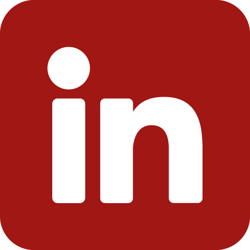LinkedIn Logo im roten Design von SDSP
